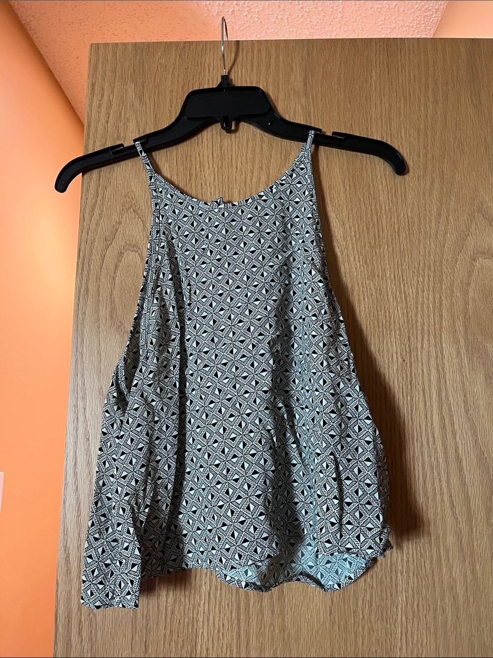 silence + noise Black & White Geometric High-Neck Tank